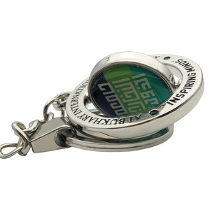 Promotional Gifts <strong>Spinning</strong> <strong>Key</strong> Holder <strong>Custom</strong> Printing Logo Metal Design Rotatable <strong>Key</strong> <strong>Chain</strong> With Epoxy Dome <strong>Key</strong> Ring - Product Image 5