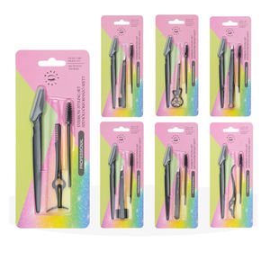 Set de Depilación de Cejas, Pinzas para Cejas y Navajas para Cejas, Recortador y Peine para Cejas con Estuche - Product Image 1