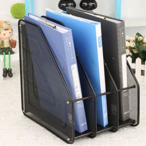 3 Layers Classical Design Collection Rack Black <b>Document</b> Metal Mesh Magazine <b>Holder</b> - Product Image 2