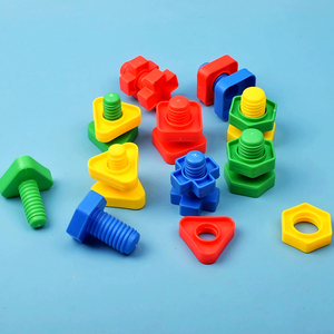 Nuevo diseño Unisex <span class=keywords><strong>tornillo</strong></span> tuerca combinación bloques de construcción clasificación construcción juguetes niños mejorando habilidades motoras finas - Product Image 4