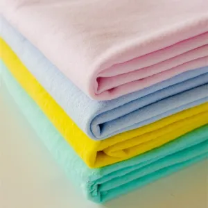 100% Cotton Double Sides Brushed Plain Dyed Flannel Fabric