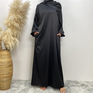 6675# Solid Color New Modest Khimar Hijab Abaya Muslim Long Prayer Abayas Dresses Attached Scarf One Piece Jilbab With Side Pock - Product Image 2
