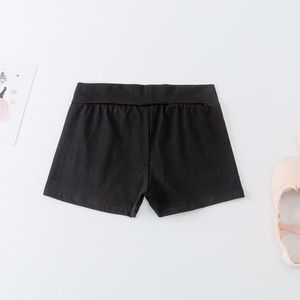 Venta al por mayor logotipo personalizado de los niños niñas de algodón de Spandex negro bailar <span class=keywords><strong>Ballet</strong></span> pantalones cortos - Product Image 1