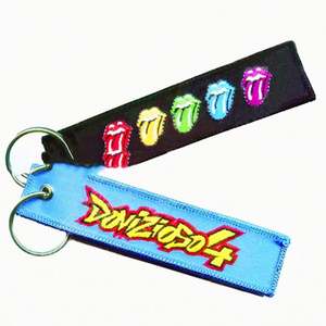 Cordón de poliéster de alta calidad para deportes al aire libre con gancho triangular para montañismo, sublimación y mosquetón para llavero - Product Image 2