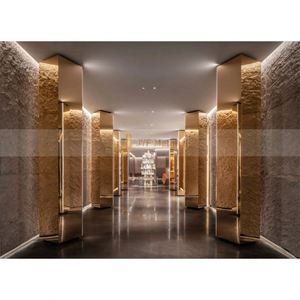 LL173 Lámina de Acero Inoxidable 304 con Recubrimiento PVD, Chapada en Oro 8K, para Decoración de Paredes y Techos, Plegable y Cortable - Product Image 5