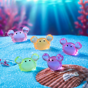 Micro-paysage lumineux Weij : Adorables petits crabes et granulés pour la décoration de l'aquarium marin DIY – Accessoires de bureau - Product Image 2