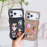 Coque de téléphone BAILI pour Infinix Note Edge/Smart20/Hot7/Note 60, accessoires mignons de dessin animé 3D, ornements, oreilles de chat, coque diamantée
