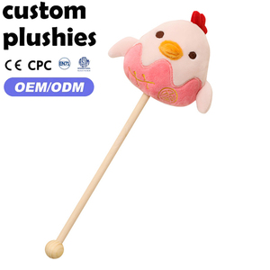 Bâton de <span class=keywords><strong>massage</strong></span> en peluche super doux en forme de poulet, jouet très prisé pour enfants - Product Image 1