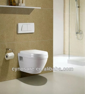 Inodoros Redondos Blancos Suspendidos en la Pared, sin Borde, para Baños de Casas de Campo, Villas y Apartamentos - Product Image 6