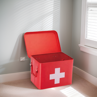 Petite armoire médicale murale en métal, Kit de premiers soins mural, boîte à médicaments