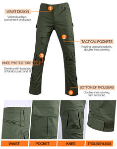 Uniforme de Combate Táctico de Camuflaje para <span class=keywords><strong>Hombre</strong></span> de Alta Calidad Tipo Frog Suit Color Verde Olivo con Camisa de Manga Larga y Pantalones - Product Image 4
