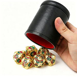 Thickened Shock Absorbing PU Leather <b>Dice</b> Cup Custom <b>Dice</b> Cup Silent Interior Lining for Dungeons And Dragons Tabletop Games - Product Image 2