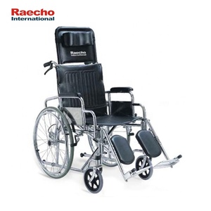 Silla de ruedas plegable médica Silla de ruedas manual ligera de acero inoxidable para discapacitados - Product Image 1
