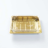 Boîte d'emballage de sushi jetable NO.3, paquet rond transparent en plastique de bonne qualité boîte à gâteaux, conteneur à emporter 50 pièces