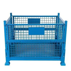 Customizable Foldable Steel <strong>Wire</strong> <strong>Mesh</strong> <strong>Containers</strong> for Warehouse Storage Square Hole Metal Screen Welded Cutting for Grocery Fence - Product Image 1