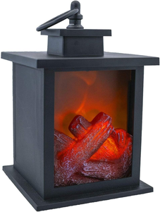 Fuente de luz <span class=keywords><strong>LED</strong></span> ABS de tamaño pequeño, linterna de <span class=keywords><strong>chimenea</strong></span> portátil sin llama, <span class=keywords><strong>efecto</strong></span> de llama de salto contemporáneo para sala de estar - Product Image 2