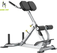 Banc d'extension dorsale série SM HST, salle de sport commerciale, chaise romaine, hyper ab, extension dorsale, rangement en métal