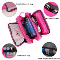 Pochette de maquillage personnalisée, résistante à l'eau, en nylon, sac de voyage léger, trousse de toilette pour femmes