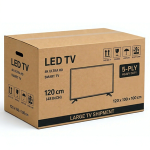 กล่องกระดาษลูกฟูก 5 ชั้น สำหรับจัดส่งทีวีขนาดใหญ่ - Product Image 1