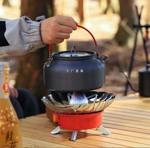 Ветрозащитная Сверхлегкая газовая плита для кемпинга - Product Image 4