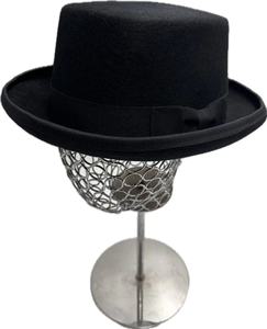 Cylindre classique élégant 100% laine feutre chapeau haut de forme Style victorien fait <span class=keywords><strong>chapelier</strong></span> grand messieurs chapeaux de <span class=keywords><strong>luxe</strong></span> formels pour hommes - Product Image 3