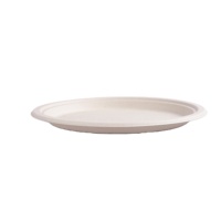 Nouveauté Assiettes jetables en papier de canne à sucre et plateaux en pulpe de bagasse de canne à sucre Assiettes en papier alimentaire Plateau pour fête 100000 CN;SHG