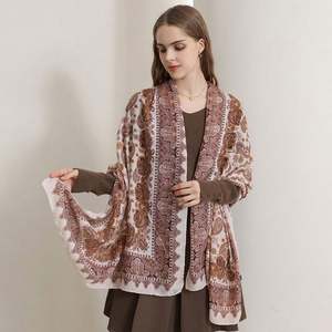 Fashionable Design Retro Cotton and Linen Elegant Temperament <b>Scarf</b> Shawls Mother's Day Gift for Women YHK0014 - Product Image 1