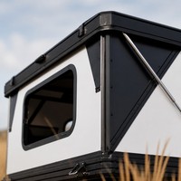 Huntoo Professional – Coque de camping-car pop-up sans toile pour camionnette, en aluminium rigide, pliable, pour l'aventure tout-terrain