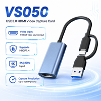 Tarjeta de Captura USB3.0 HDMI 1080P60 4K30, Entrada USB-A y Tipo-C, Doble Conector, Sin Controladores, para Transmisión en Vivo de Juegos y Teléfonos