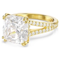 Ensemble de bagues empilables en cristal rond pour femmes, cuivre plaqué or véritable 18 carats, trois pièces, alliance de mariage, bijoux de fiançailles, cadeau