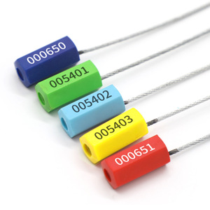 Sceau en fil d'acier hexagonal Xiangyuan pour la logistique, sceau de fret antivol, bande de scellement de conteneur, serrure métallique en matériau ABS - Product Image 1