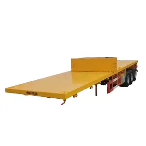 benhong Best Price 2Axle Tri-Axles 4 Axles Drawbar Towing Dolly 20Ft 40Feet 50 Tons Flatbed Container Full Semi Trailer