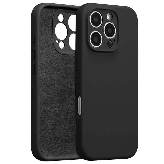 For Liquid Silicone PC Case Shockproof Full Camera Protection Soft Anti-Scratch Microfiber Lining Heat Resistant -22F