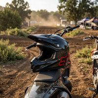 Casque de moto intégral double sport de qualité supérieure 2026 avec logo personnalisé, homologué DOT, double visière, nouvelle taille jeune grande