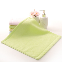 Serviette carrée en coton 100% tissé de qualité supérieure, couleur unie, sans torsion, 34x34cm, ultra douce, très absorbante, hypoallergénique, séchage rapide