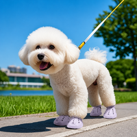 Chaussures imperméables pour chien, lot de 4, respirantes, avec sangle réglable, antidérapantes, en EVA, pour petits chiens, toutes saisons