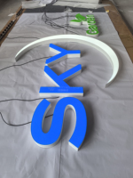 Lettres lumineuses de qualité supérieure avec film réfléchissant, éclairage uniforme sans points sombres, fabrication professionnelle