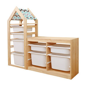 Mobili per bambini per bambini armadietto per bambini con scatola di plastica per la casa libreria per bambini Rack per libri - Product Image 5