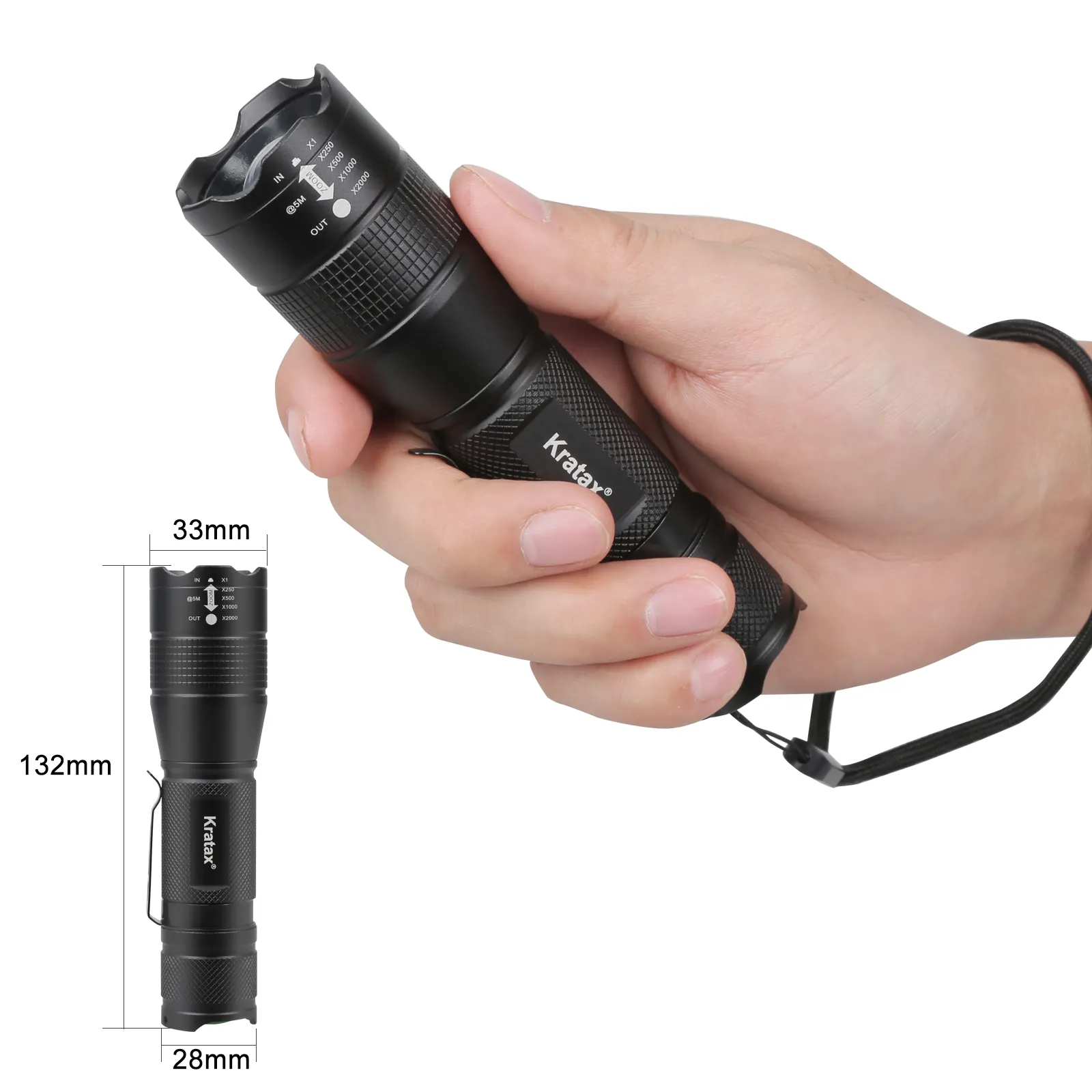 Super Bright Zoom Power emergency rechargeable led flashlights &amp torches for camping