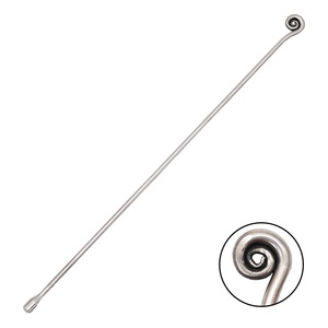 Cuillère de bar en acier inoxydable durable pour <span class=keywords><strong>shaker</strong></span> à cocktails <span class=keywords><strong>Tiki</strong></span>, outil de mélange cinq étoiles pour Mojito et glace pilée - Product Image 3