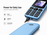 OEM 1.77-2G Dual SIM Dual Straight Bar Button Classic Backup Feature Phone 3 in 1 Murah Radio Fm Tipe-Rendah Type-C Tanpa Kamera BT FM