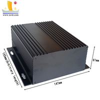 Mini boîtier hôte d'ordinateur de contrôle industriel personnalisable 118*61 boîtier d'extrusion d'aluminium boîtiers d'instruments électroniques