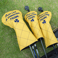 Fabricant de couvertures en bois de golf brodées avec logo personnalisé housses de club de golf couvre-chef de golf en cuir