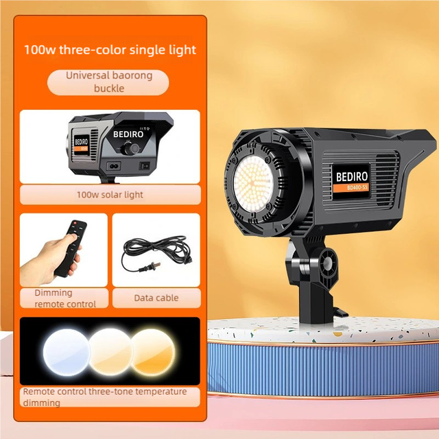 2700 6500K Bi Color Studio Light 100W with ABS Softbox and 2M Tripod Stand for Indoor Video and Photo Shooting