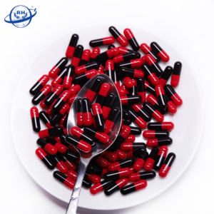 Shaoxing RENHE <span class=keywords><strong>Gel</strong></span> Capsules vides Taille 00 Noir <span class=keywords><strong>Rouge</strong></span> Fabrication <span class=keywords><strong>Capsule</strong></span> de gélatine séparée Taille 2 - Product Image 1