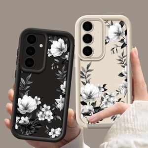 เคสลายดอกไม้สำหรับ Samsung Galaxy S25 S24 S22 S23 Ultra Plus S24 FE A56 A55 A54 A25 A35 A53 A16 A15 5G แบบนิ่ม - Product Image 2
