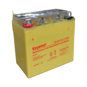 12V 9Ah moto batterie Gel/AGM YB9-BS démarreur automatique Durable pour bateau/ATV sans entretien batterie plomb-acide <span class=keywords><strong>Koyama</strong></span> OEM - Product Image 2