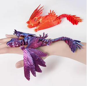 Umweltfreundliches Cartoon-Tier 3D-Gedrucktes PLA Federfliegender Drache Pterosaurier Bewegliches Gelenkmodell Handgefertigtes Geschenkspielzeug - Product Image 3