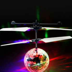 Boule <span class=keywords><strong>volante</strong></span> LED <span class=keywords><strong>lumineuse</strong></span> enfant balles de vol électronique infrarouge Induction avion télécommande jouets magique détection hélicoptère - Product Image 5