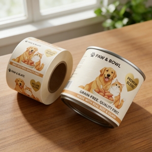 Etiquetas Adhesivas Laminadas Brillantes Personalizadas para Latas de Alimentos para Mascotas, Etiquetas Impresas para Envases de Alimentos para Perros y Gatos - Product Image 5